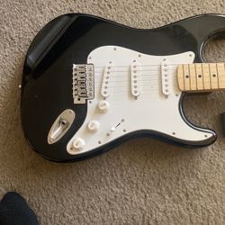 Fender Starcaster Electric Guitar – Strat Style – Black