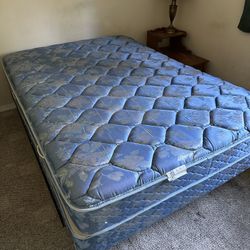 Full Mattress and Box Spring with Frame