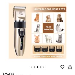 Dog Clippers for Grooming, Low Noise, Electric Quiet, Adjustable Clipper Comb for Dog Grooming Kit, Pet Hair Clippers Grooming kit for Dogs at Home