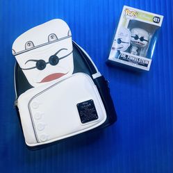 Loungefly Disney NBC Nightmare Before Christmas Dr. Finklestein Mini Backpacks and Matching Funko Pop  - Both NWTs