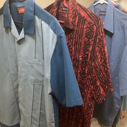 $3 Each (4 For $10) Mens Large Shirts T Button Golf Polo Variety 