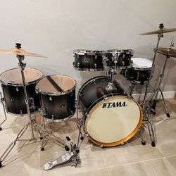 Tama Drum Set With Cymbals 