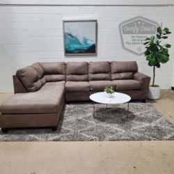 🛋️Comfy Brown Sectional Sofa (Delivery Available!! )