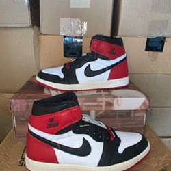 Brand New Men's Nike Air Jordan Retro 1 High OG' Black Toe  Shoes Size 11,&9.5 Only 