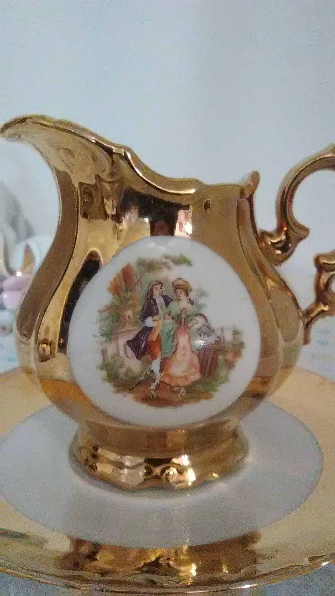 Bavarian antique china gold plated , decorative Several pieces available will post only upon request