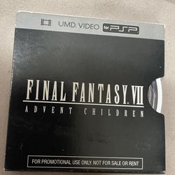 Final Fantasy VII Advent Children - Promo Slipcase Variant - Sony PSP UMD 