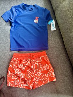 Carter’s Boy Swimsuit 2t & 5t 