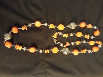 Coral necklace.