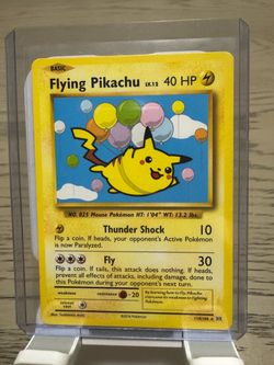 Pokémon Flying Pikachu 110/108 Secret Rare XY Evolutions 2016