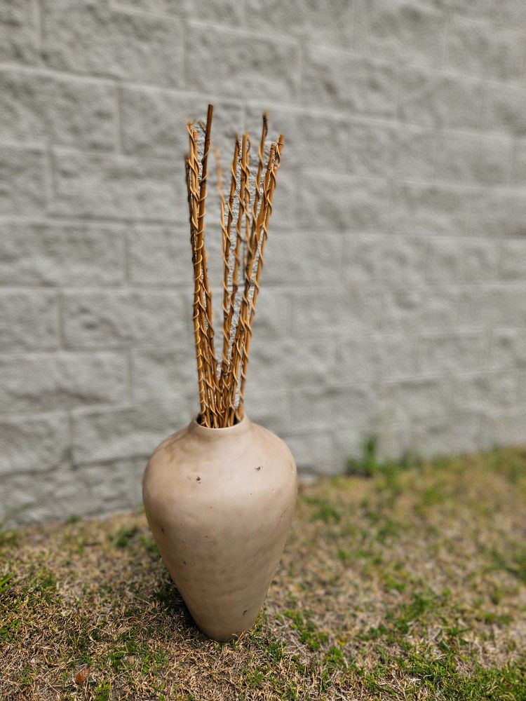 Vase With Decorative Sticks 