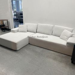 Lounge Style Frameless L-Shaped Sectional Sofa Couch