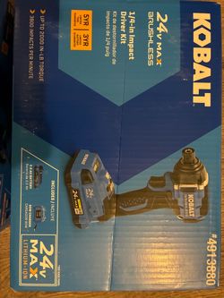 1/4 “ impact driver kit (Kobalt)