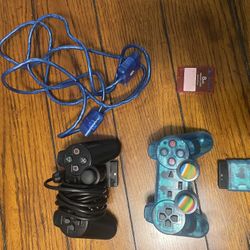 Ps2 Controllers And Memory Card