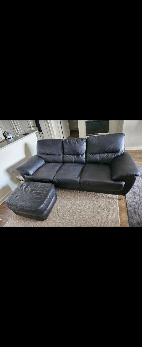 $50! Leather Sofa