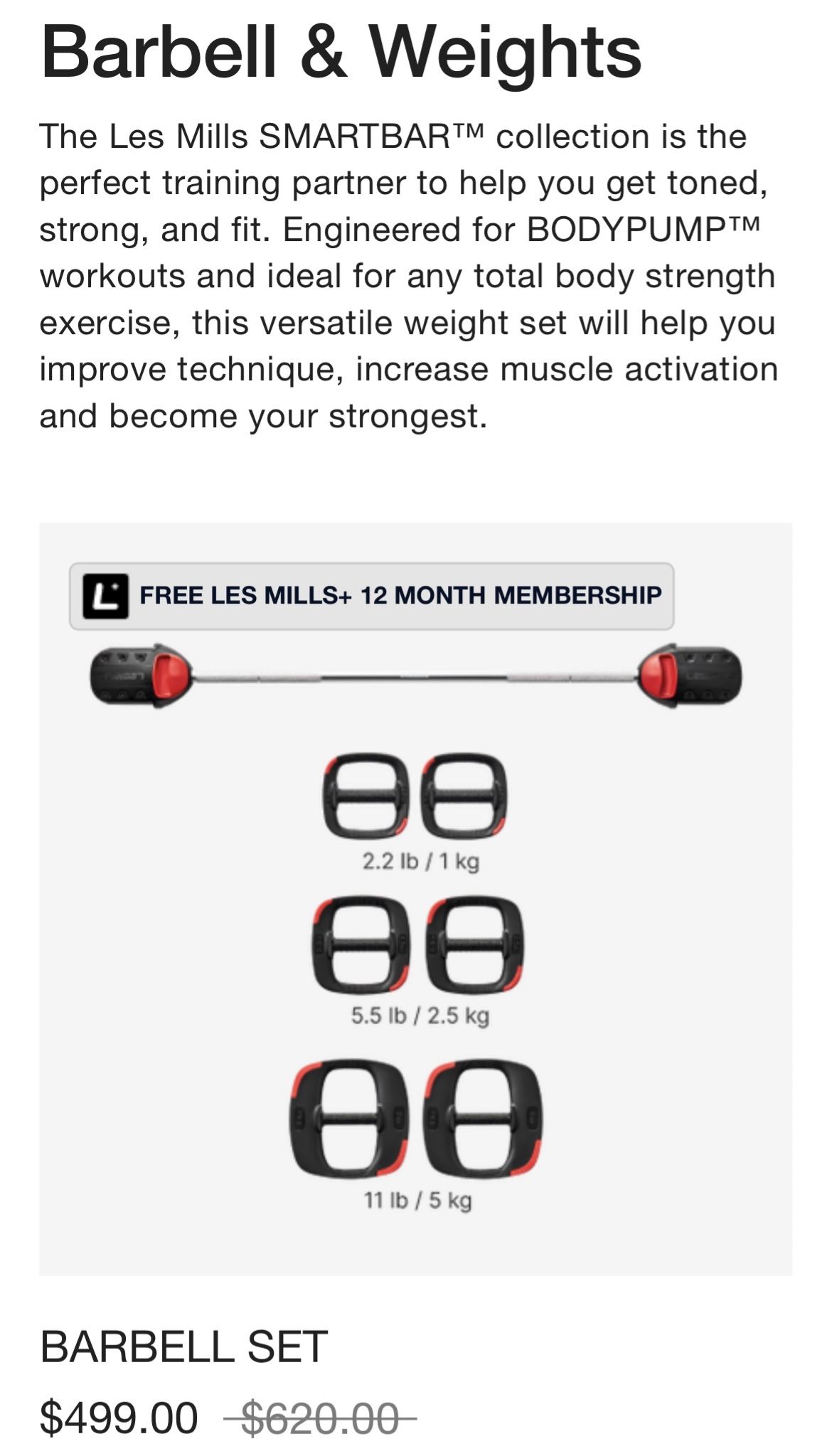 Lesmills Workout Equipment
