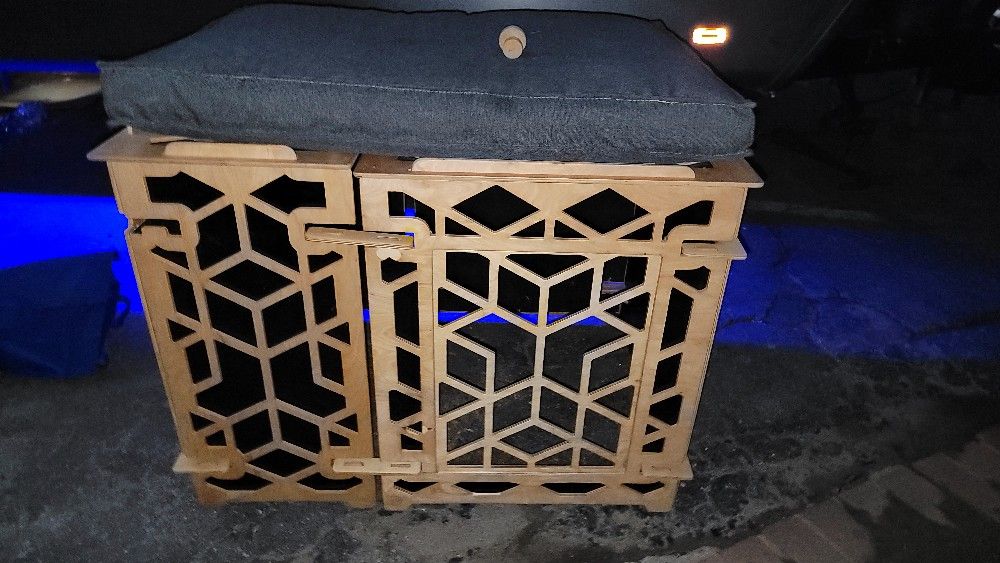 Designer Wood Dog Crate