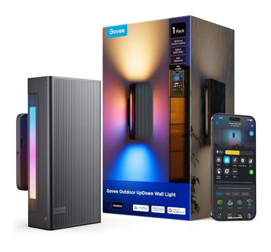 Govee Outdoor UpDown Wall Light, 1 Pack