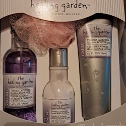 Brand New Gift Set! The healing garden CALM Tender Lavender - great deal!