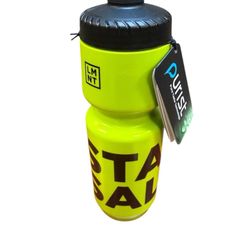 LMNT Stay Salty Neon Squeeze Water Bottle Purist Travel Bike 26oz NEW NWT
