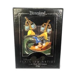 Disney Featured Artist Jumbo Pin Fantasia Sorcerer Mickey Buckets of Trouble Box