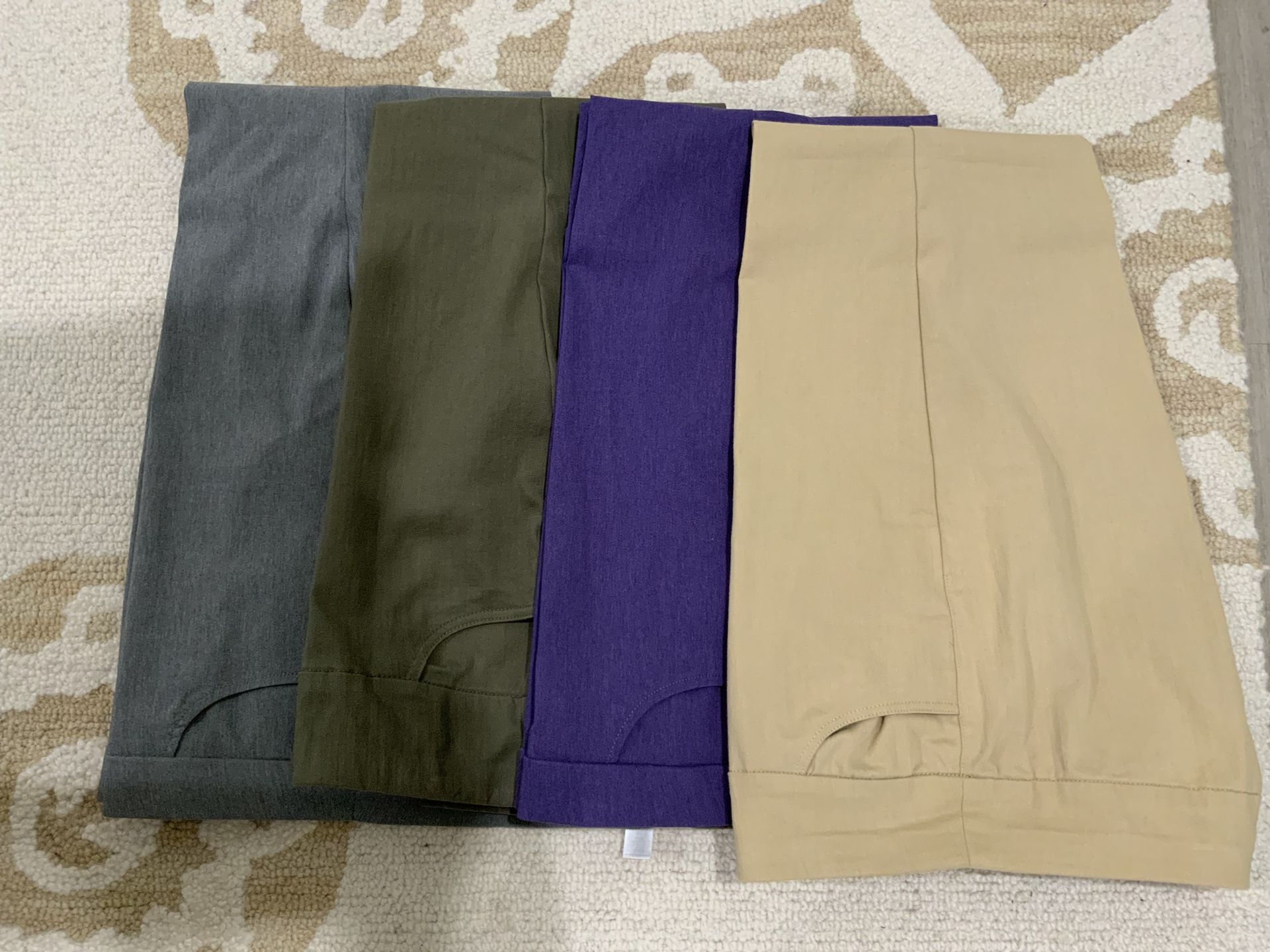 4 pair Ladies Slacks. Size 14 Regular. Alfred Dunner brand. Like new. Worn one time. Smoke free home.