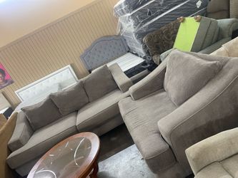 Gray living room mattress set