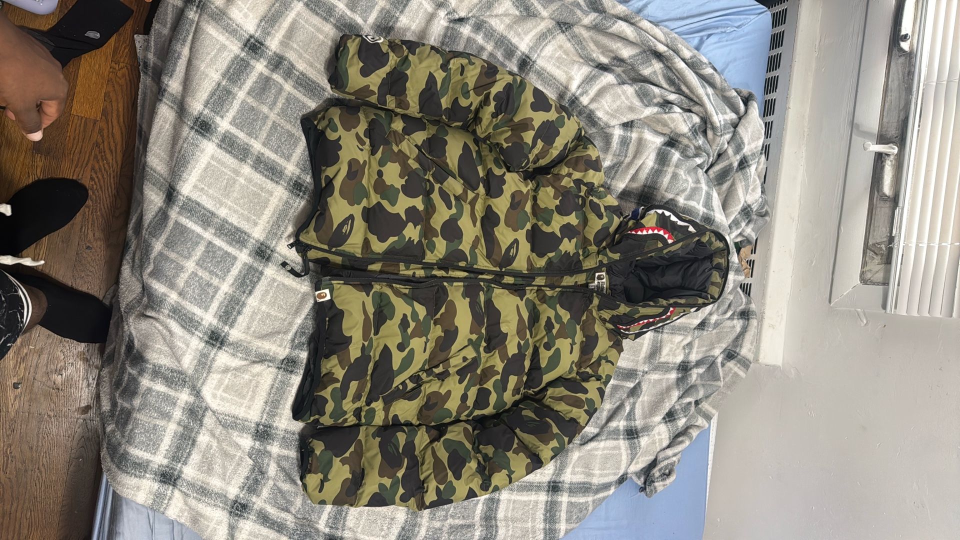 Bathing Ape Bape Puffer Jacket Size Xxl (runs Small)