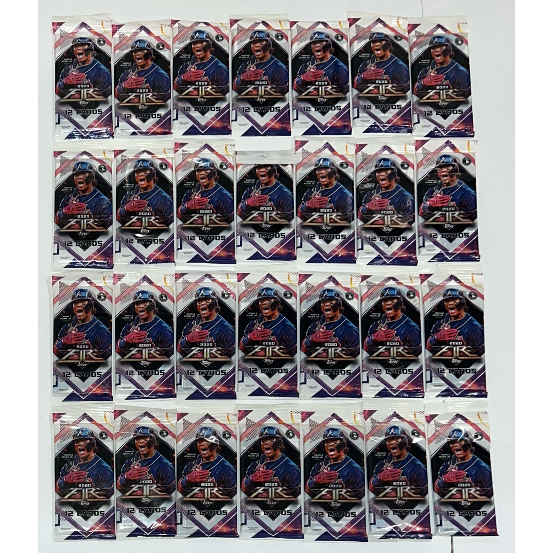 2020 Topps Fire Baseball Value Packs MLB Cards Fat Packs Cello Pack