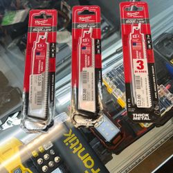 Milwaukee Saws All Three Pack 6 Inch Atpi thick metal blades new in package