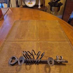 Vintage and unique cast iron key holder