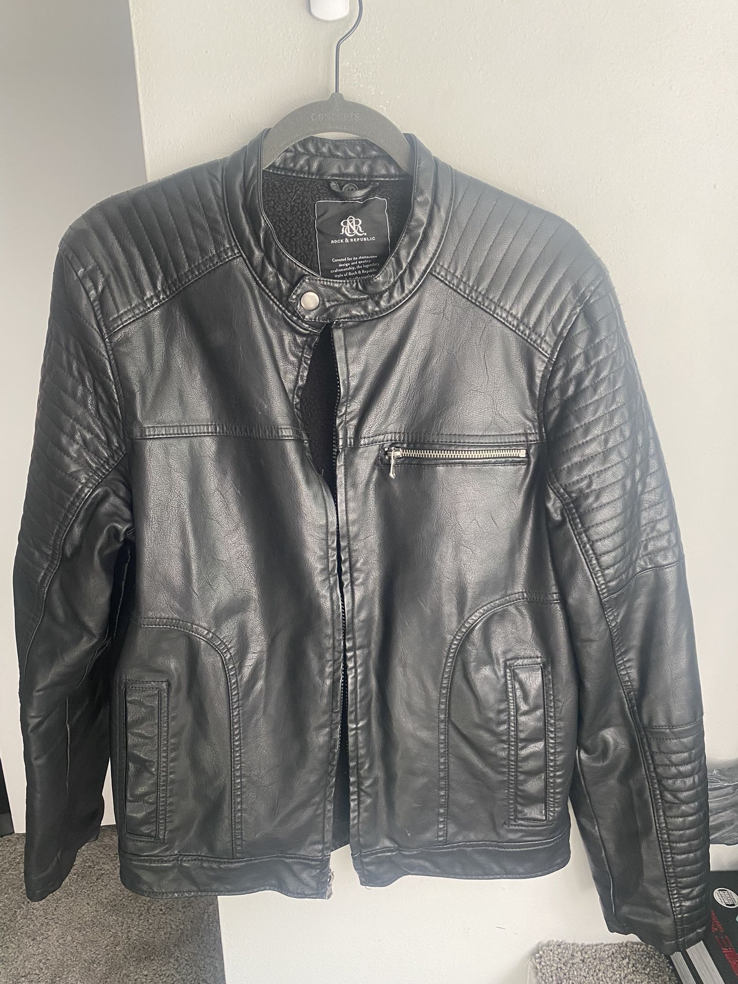 Rock And Republic Leather Jacket 