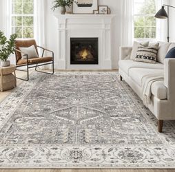 Zuntkon Area Rug (grey) 7x9