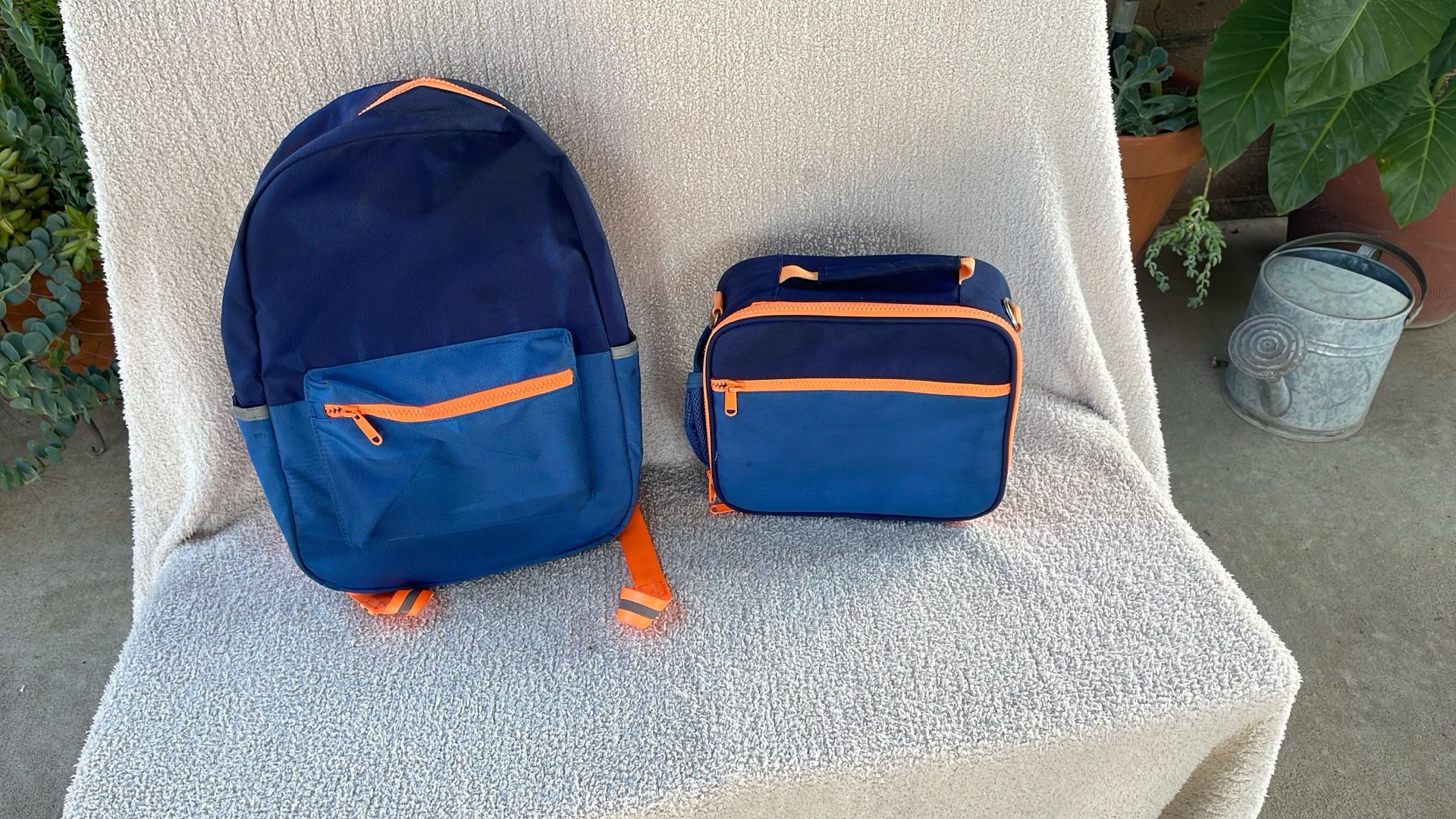 Back Pack With Lunch Bag