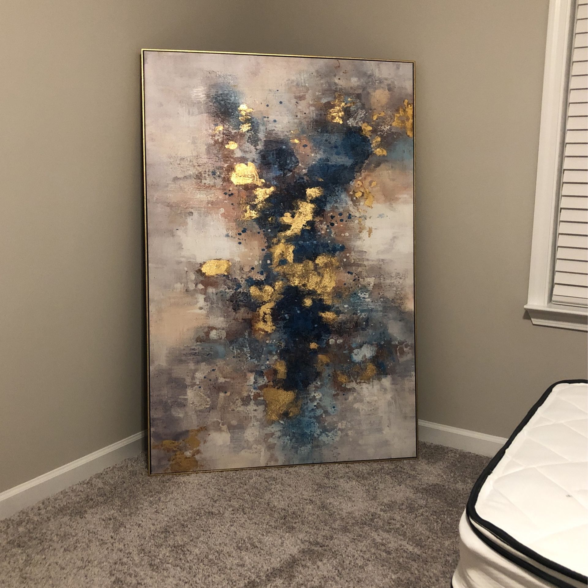 Beautiful Authentic Large Framed Painting For Sale. 