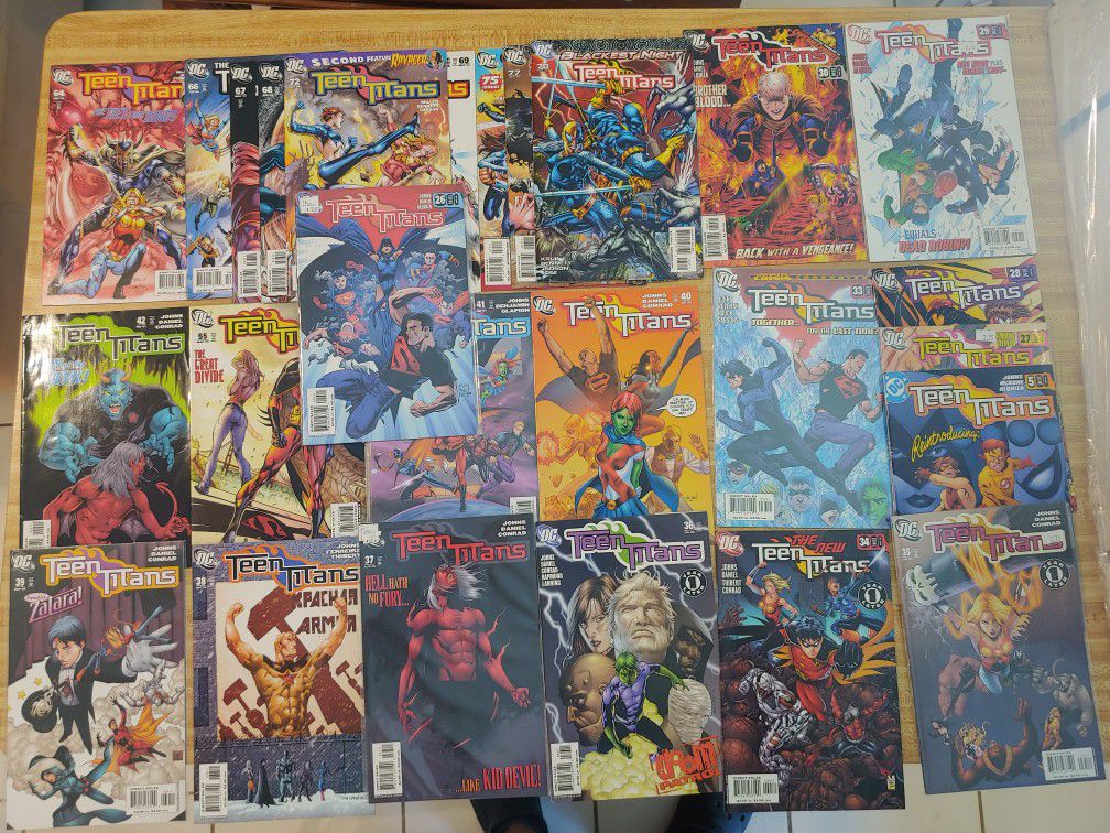 Teen Titans comic book lot