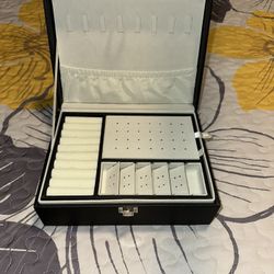 Small Jewelry/accessory Box - Black/Silver 