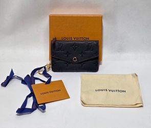 Louis Vuitton Pochette M62017 Empreinte Leather Navy Bag