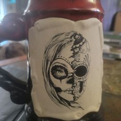 Awesome pottery mug/tankered.