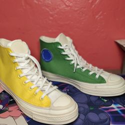 Joshua Vides x Converse Chuck 70 Hi Men Size 11.5 Color block 