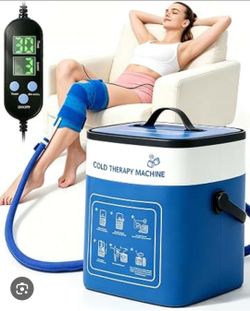 Cold Therapy Machine with Knee Wrap and Controller