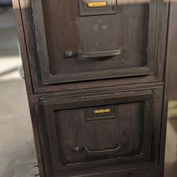 2 Drawer Metal Filing Cabinet 