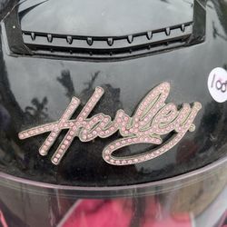 Pink Bling Harley Helmet (size S)