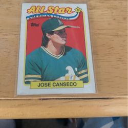 Baseball card Jose Canseco