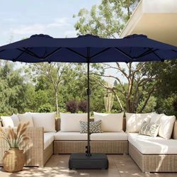 Brand new umbrella with base