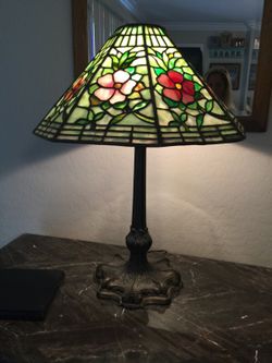 Antique leaded lamp