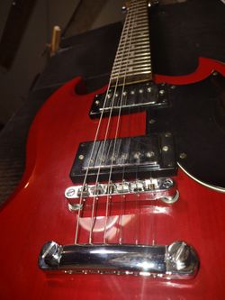Newish '61 SG Branded set-neck Guitar Pro fret-level setup Spa perfect now 219!