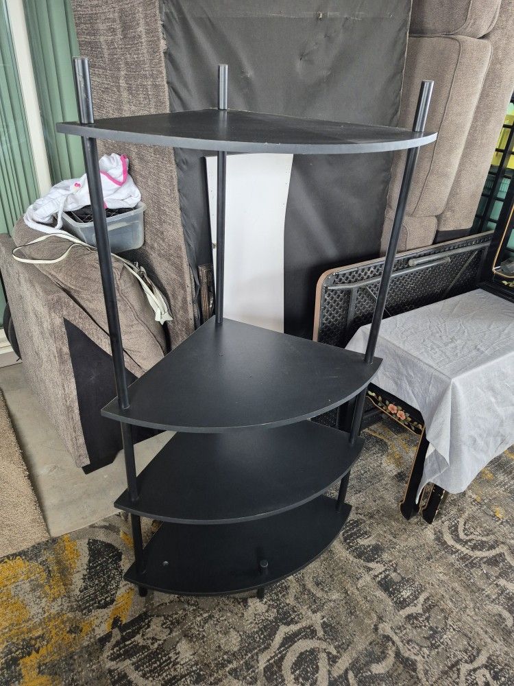 4 Tier Corner Shelf In Good Condition, Please See All The Pictures For Details And Measurements