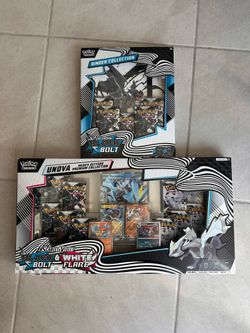 Black bolt and white flare heavy hitter & black bolt binder - Pokemon
