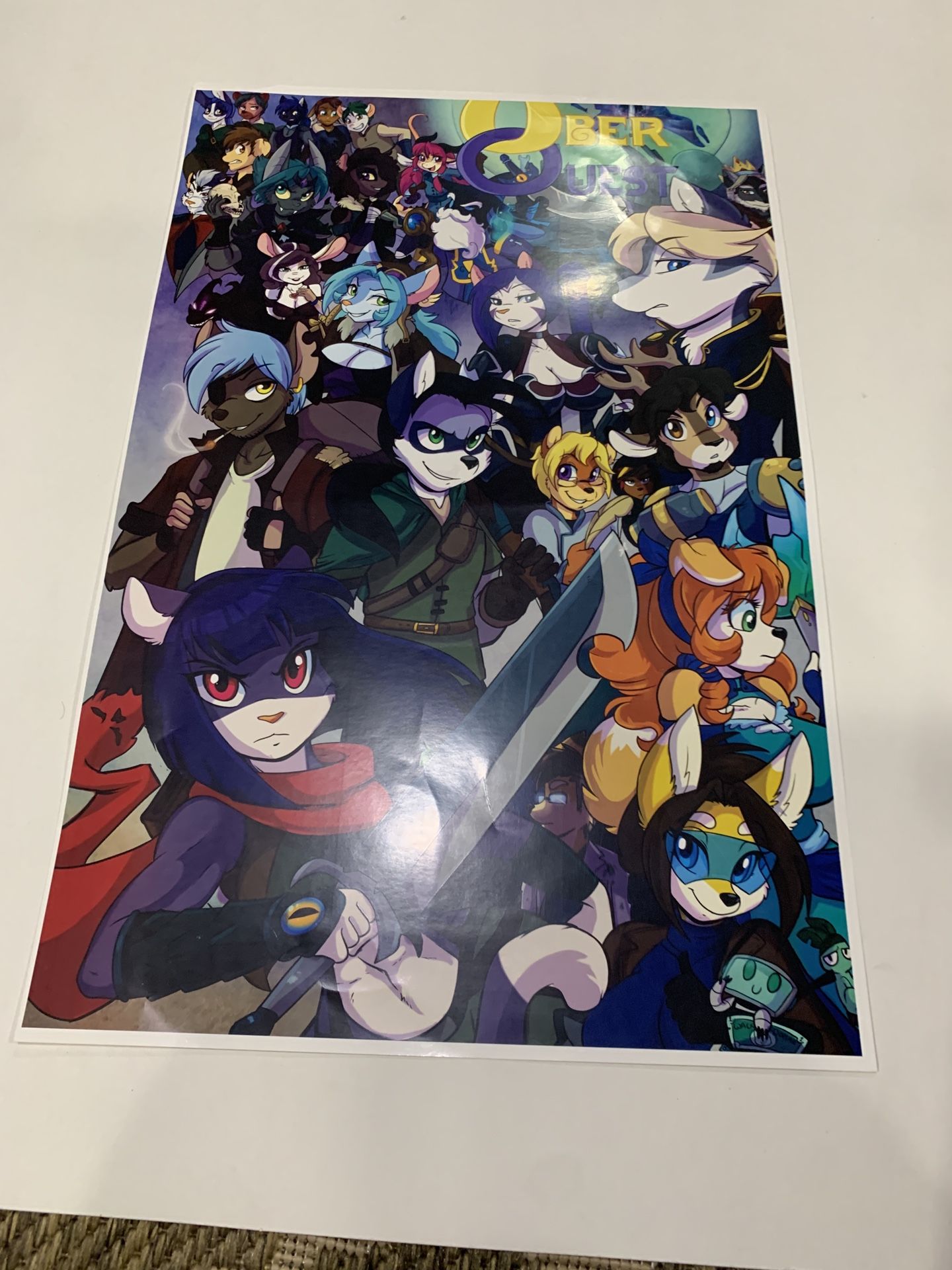 Uber Quest Damaged Art Print