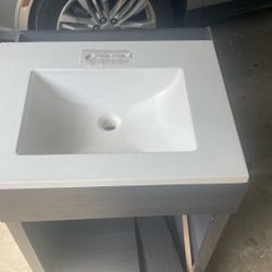 Bathroom Sink and cabinet is separate
